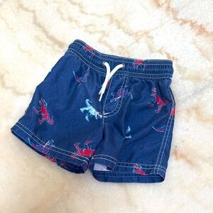Carter's Navy Dinosaur Print Shorts